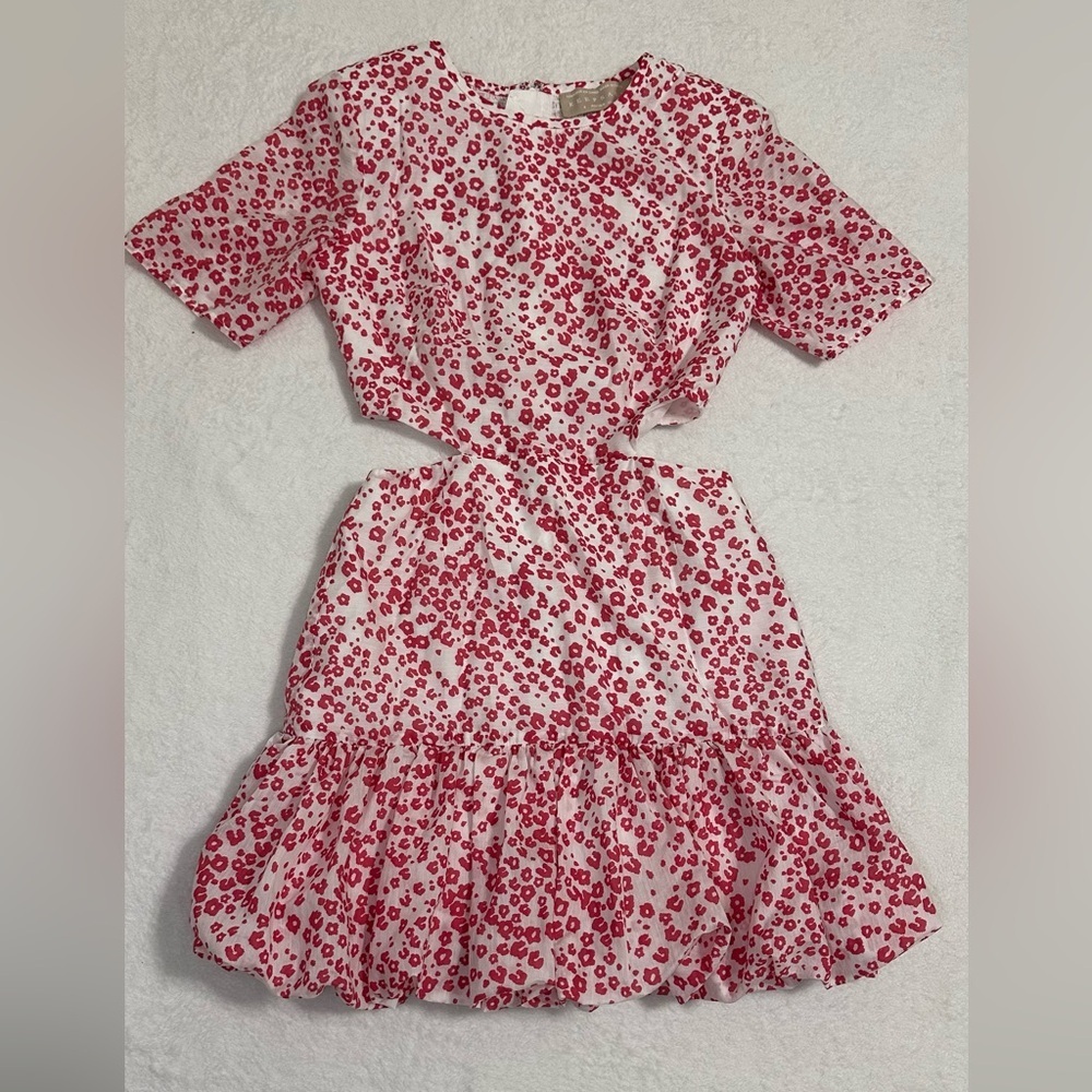 NWOT KEEPSAKE the Label Red and White Casual Floral Sundress Size S - Picture 2 of 16